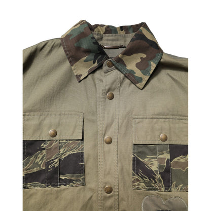 Dolce & Gabbana Brown Cotton Stretch Shirt Pants Casual Set