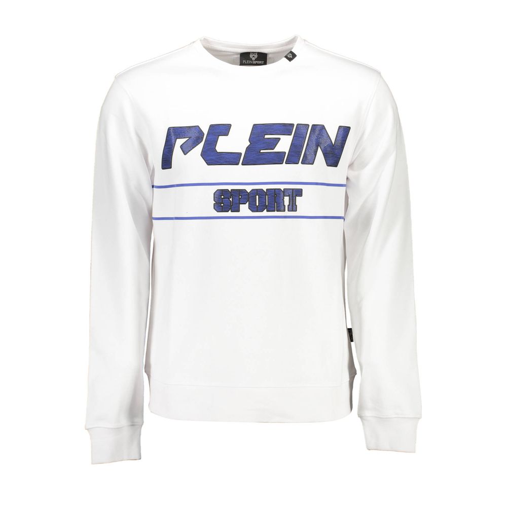 Plein Sport White Cotton Sweatshirt