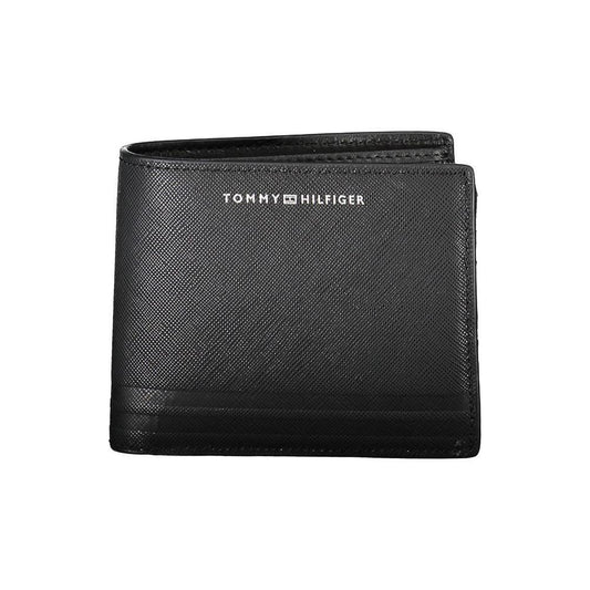 Tommy Hilfiger Black Leather Men Wallet