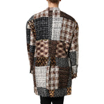 Dolce & Gabbana Multicolor Patchwork Button Down Jacket