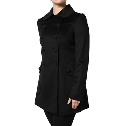 Dolce & Gabbana Black Wool Sartoria Italiano Blazer Jacket