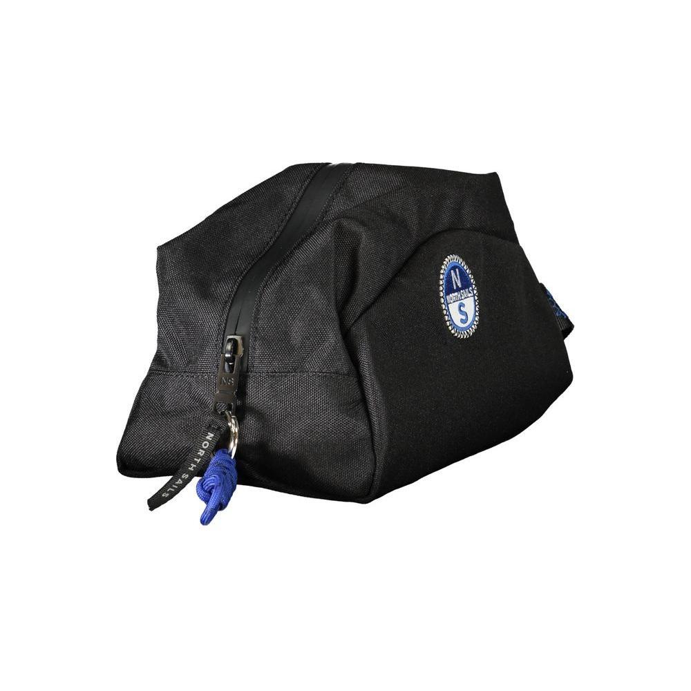 Front view with bag zipped and handles upright.