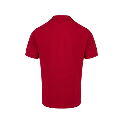 Burberry Red Cotton Collared Polo Shirt
