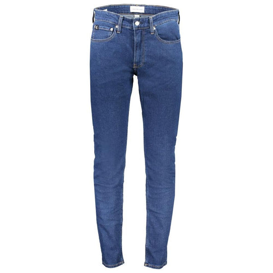 Calvin Klein Blue Cotton Jeans & Pant