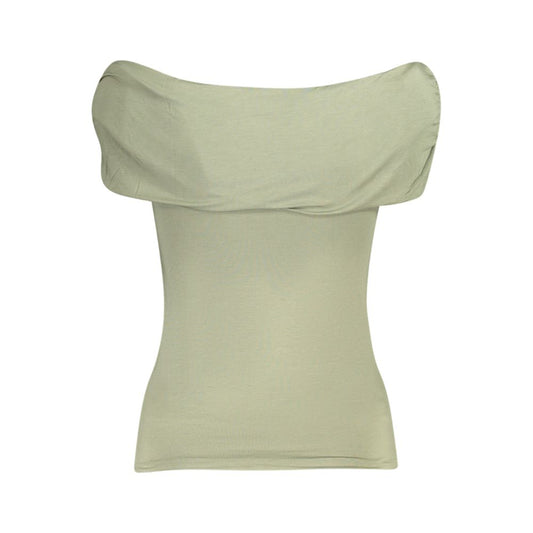 Guess Jeans Green Modal Tops & T-Shirt GU-35578-XS