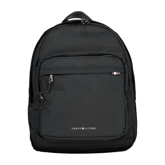 Tommy Hilfiger Black Polyester Backpack