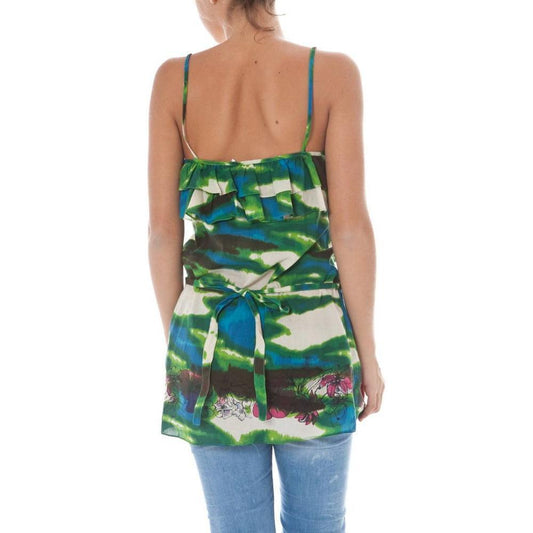 John Galliano Green Cotton Unisex Tank JO-2367-38