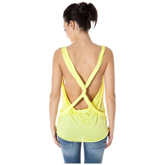 Zuelements Yellow Viscose Women Top ZU-7100-S