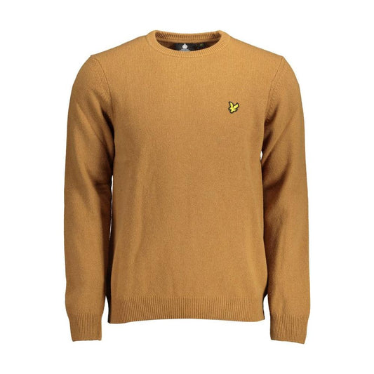 Lyle & Scott Brown Wool Men Sweater