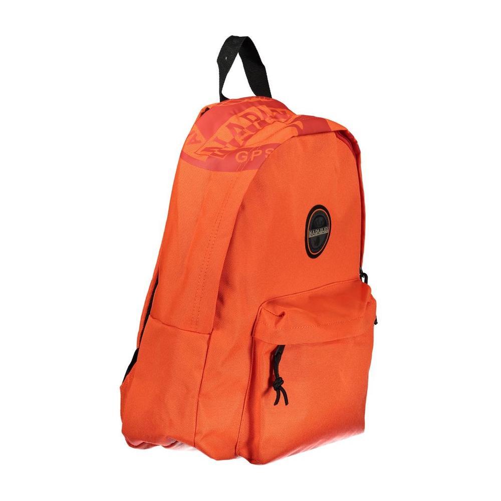 Napapijri Chic Pink Cotton Backpack with Contrast Details NA-28379