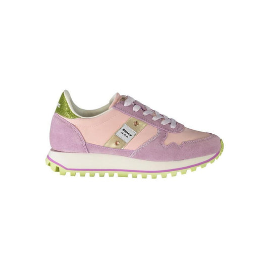 Blauer Pink Polyester Sneaker BL-29817-EU36/US6