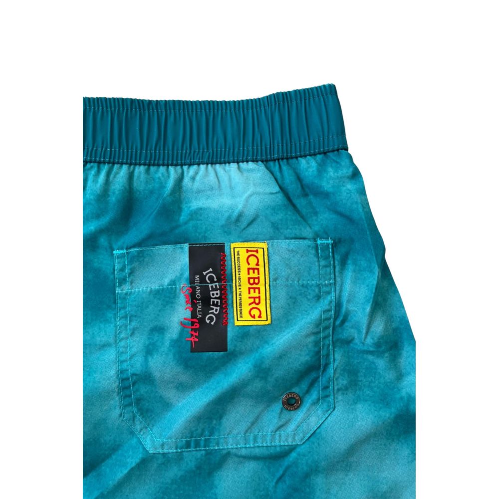 Iceberg Light Blue Polyester Swimwear