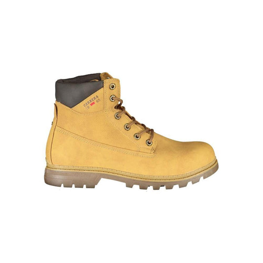 Carrera Vibrant Yellow Lace-Up Boots with Logo Detail CA-25369-EU40/US7