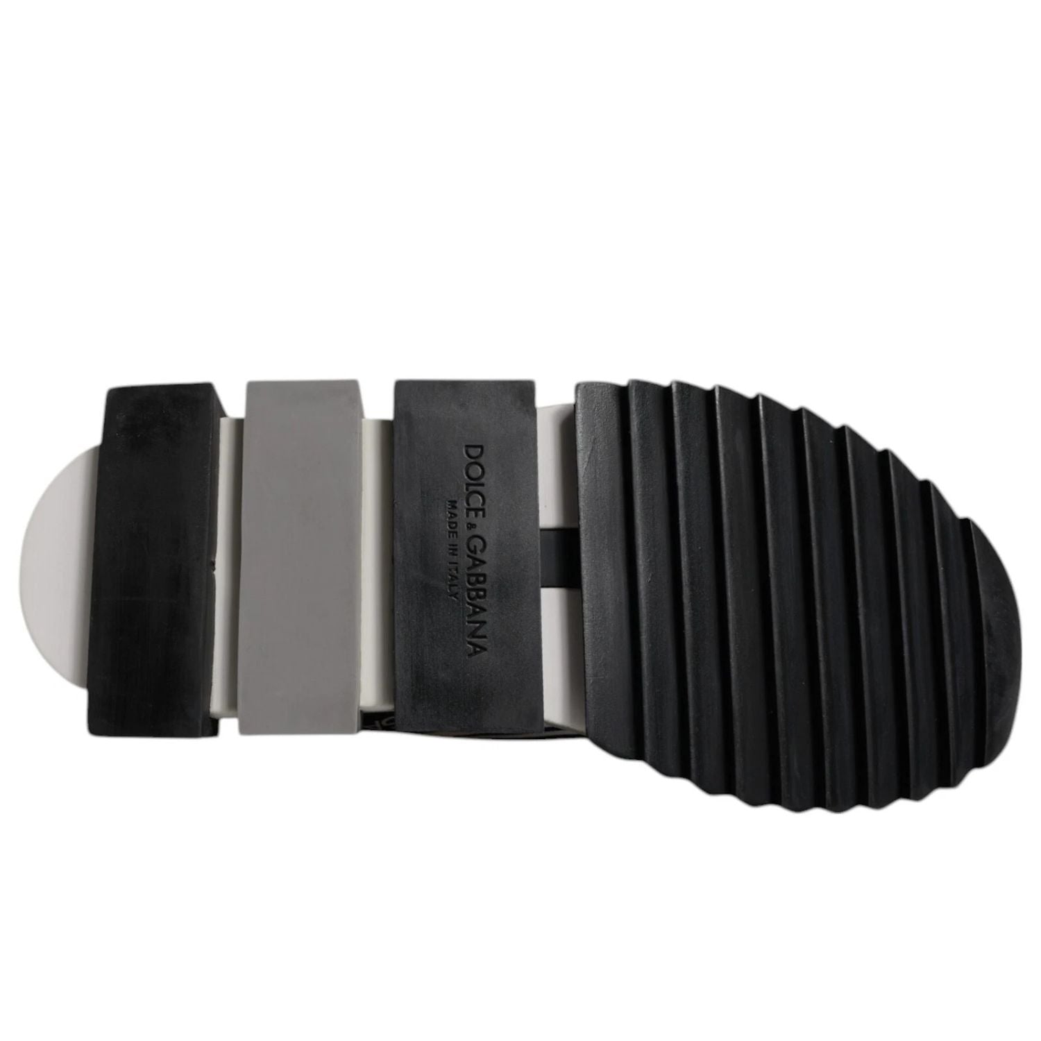 Dolce & Gabbana White Black Slip On Sorrento Sneakers Shoes