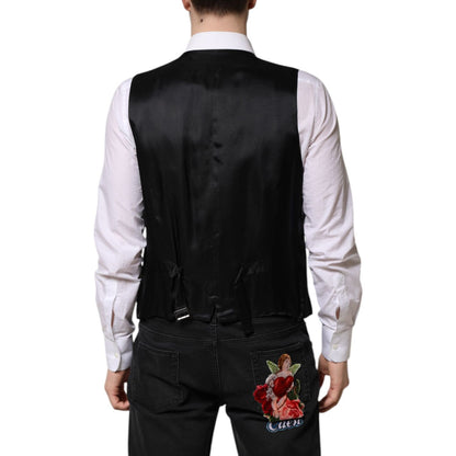 Dolce & Gabbana Purple Sequined Dress Formal Waistcoat Vest