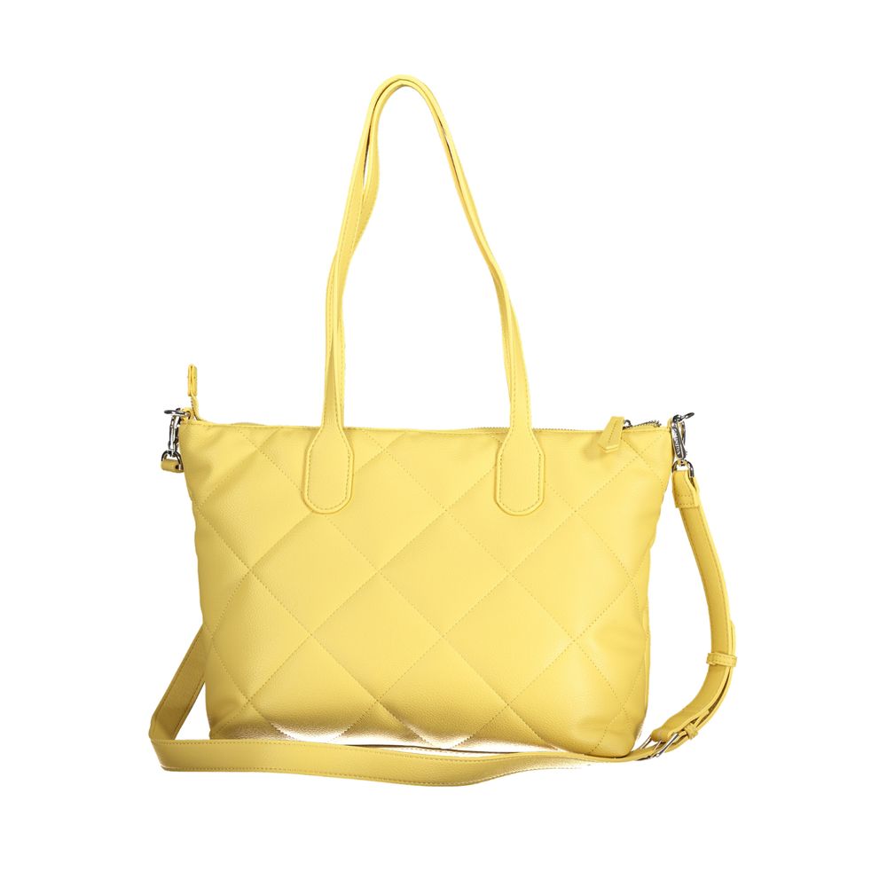 Mario Valentino Yellow Polyethylene Handbag