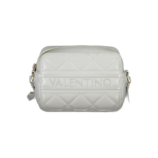 Mario Valentino Gray Polyethylene Women Handbag with adjustable strap and stylish design for chic day to night transitions.