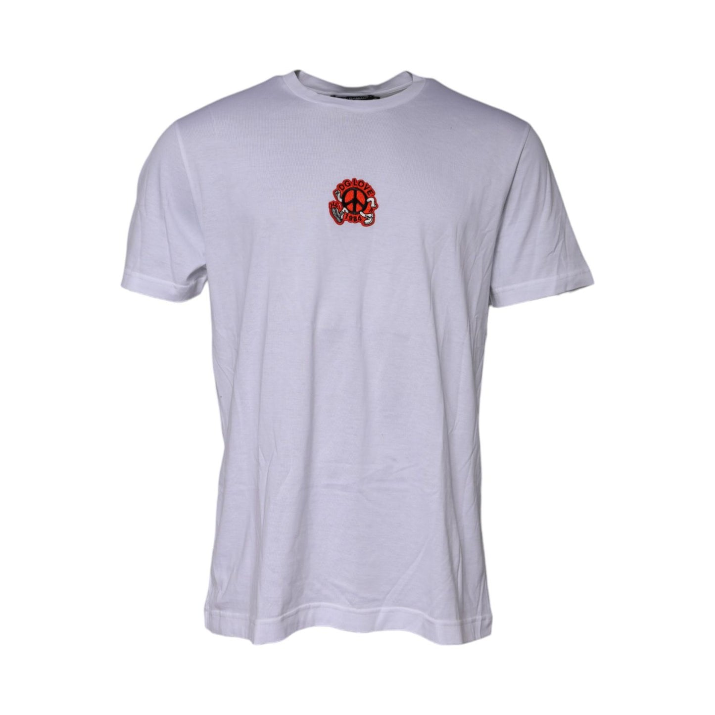 Dolce & Gabbana White DG LOVE Patch Short Sleeves T-shirt Dolce & Gabbana