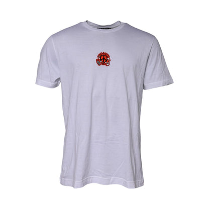 Dolce & Gabbana White DG LOVE Patch Short Sleeves T-shirt Dolce & Gabbana