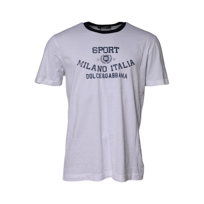 Dolce & Gabbana White DG Logo Print Short Sleeve T-shirt Dolce & Gabbana