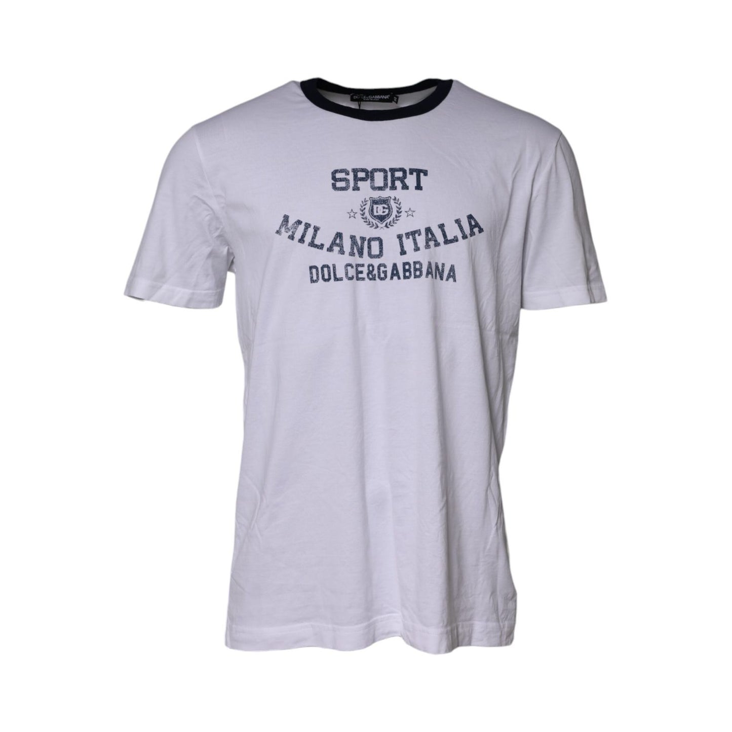 Dolce & Gabbana White DG Logo Print Short Sleeve T-shirt Dolce & Gabbana