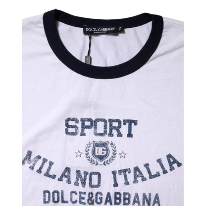 Dolce & Gabbana White DG Logo Print Short Sleeve T-shirt Dolce & Gabbana