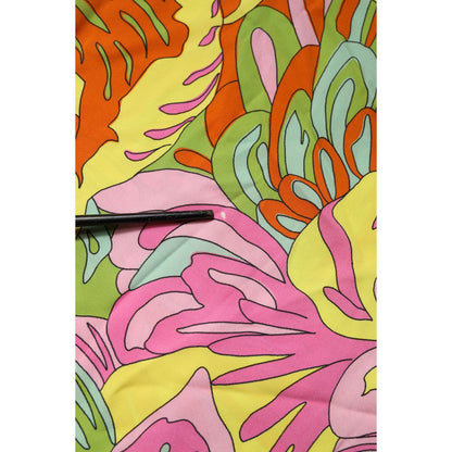 Dolce & Gabbana Multicolor Floral Round Neck Sleeveless Top