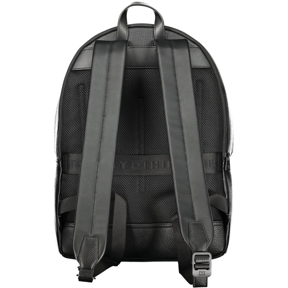 Tommy Hilfiger Black Polyester Backpack
