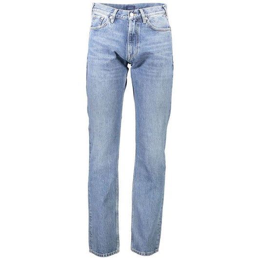Gant Light Blue Cotton Men Jeans