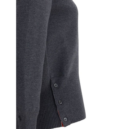 Thom Browne Gray Fleece Wool Sweatshirt
