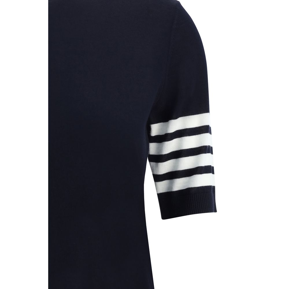 Thom Browne Blue Polyamide Turtleneck