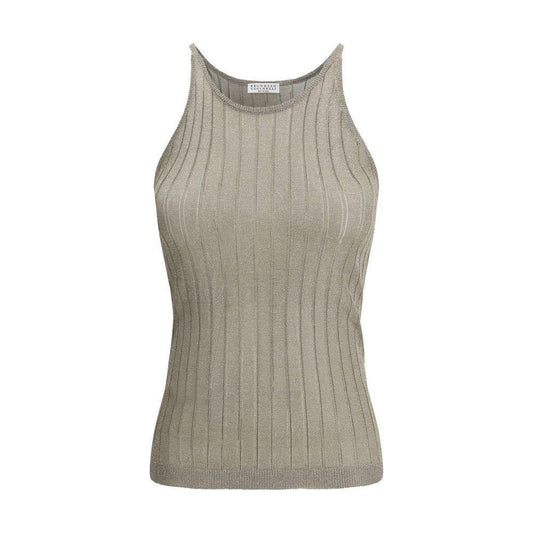 Brunello Cucinelli Lurex Tank Top BR-MMF849910C2983-XL