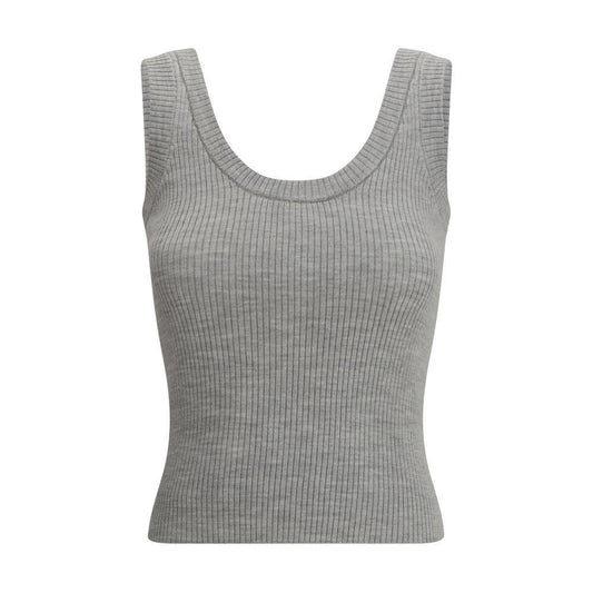 Brunello Cucinelli Ribbed tank Top BR-MLV110210C072-XXS