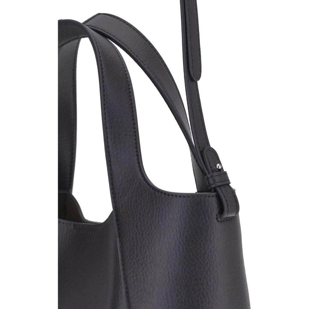 Front view with bag zipped and handles upright.