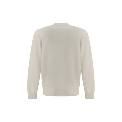 Brunello Cucinelli White Cashmere Cardigan