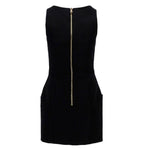 Balmain Black Wool Women Dress BA-15440-IT40|S