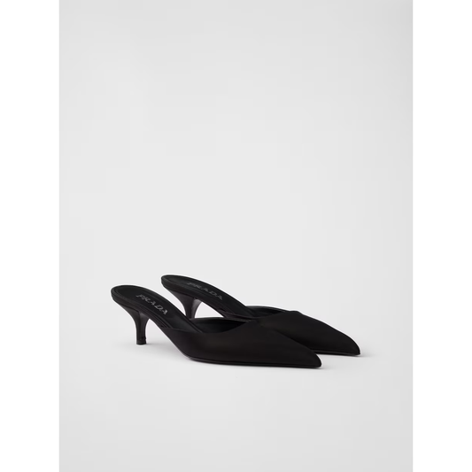 Prada Black Satin Sabot 1I975N_049_F0002_F_B055_35