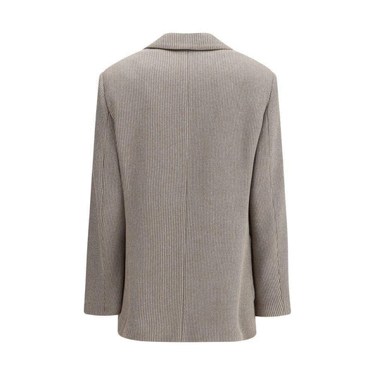 Brunello Cucinelli Ribbed deisgn lurex Jacket BR-M0AZT7511PCXB87-IT40 | M