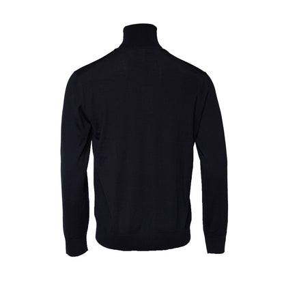 Dolce & Gabbana Blue Long Sleeve Turtleneck Pullover Sweater
