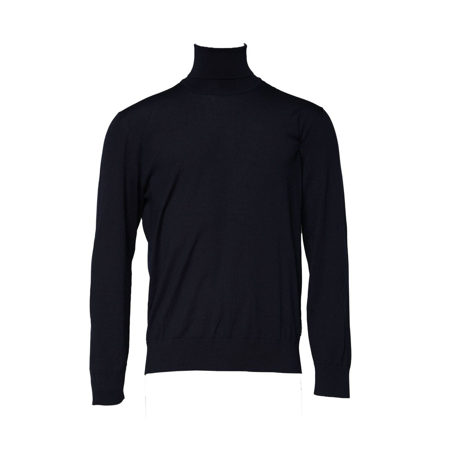 Dolce & Gabbana Blue Long Sleeve Turtleneck Pullover Sweater