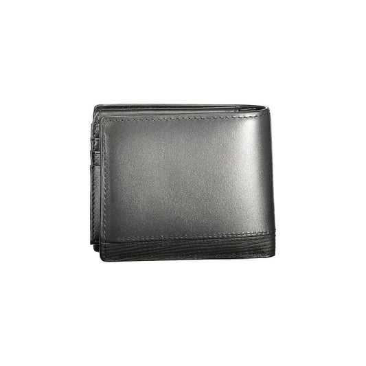 Tommy Hilfiger Black Leather Men Wallet TO-36331