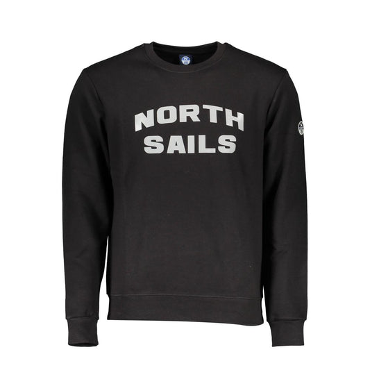 North Sails "Black Cotton Men Sweater"