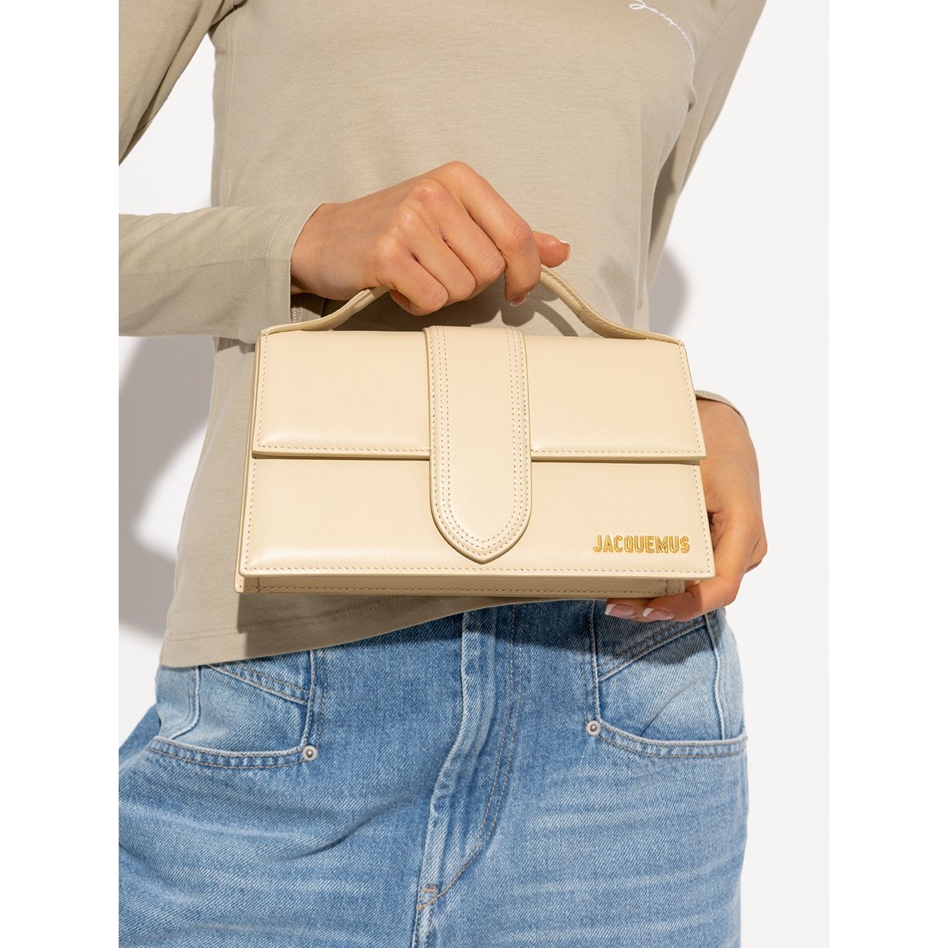 Jacquemus Le Grand Bambino Beige Bag