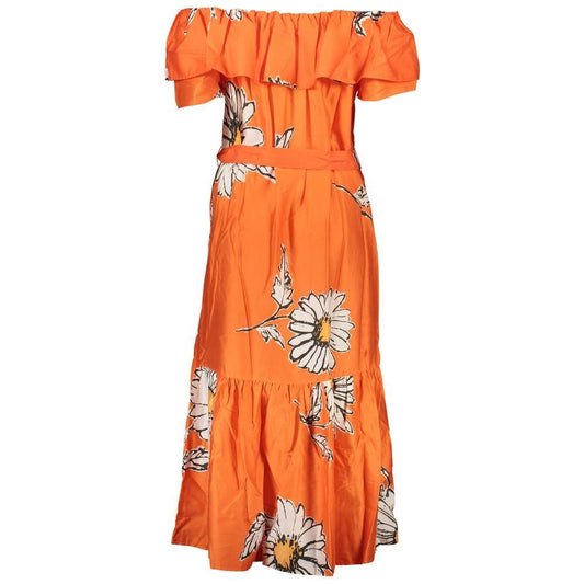 Desigual Orange Cotton Dress DE-29216-S