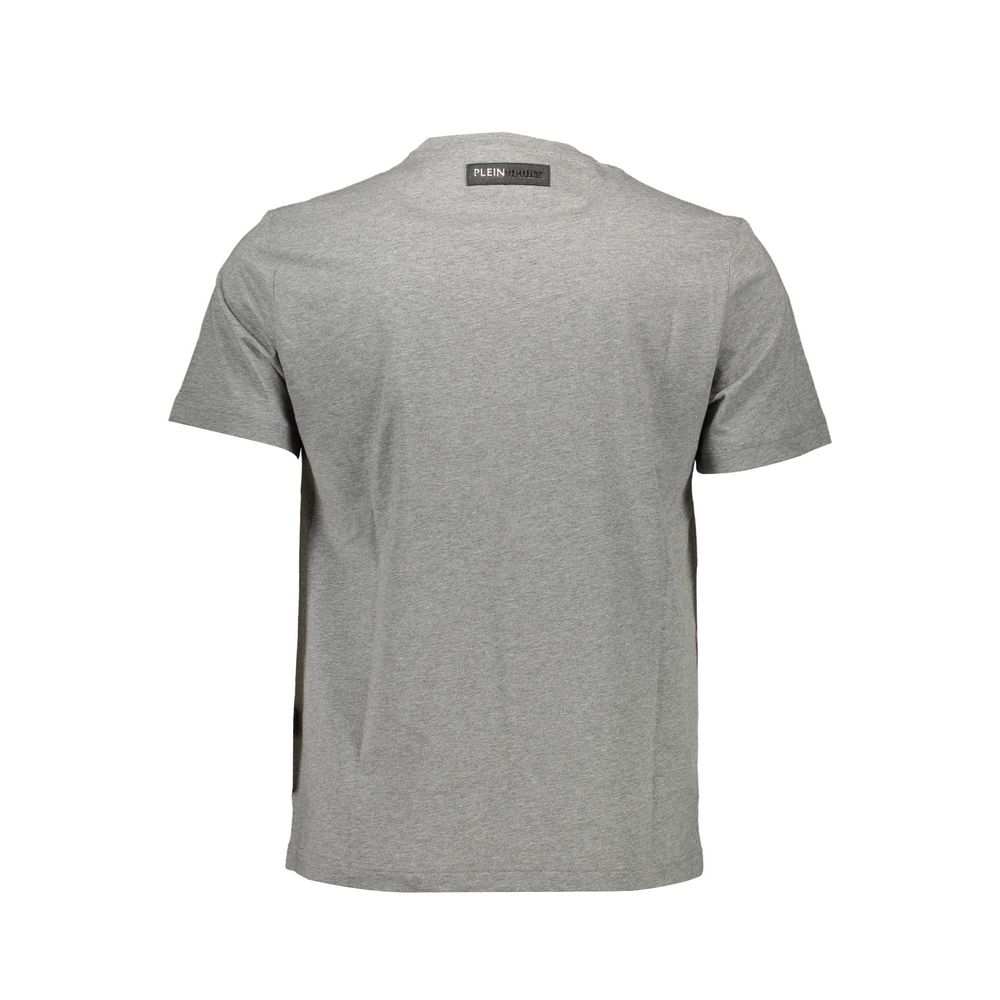 Plein Sport Gray Cotton T-Shirt