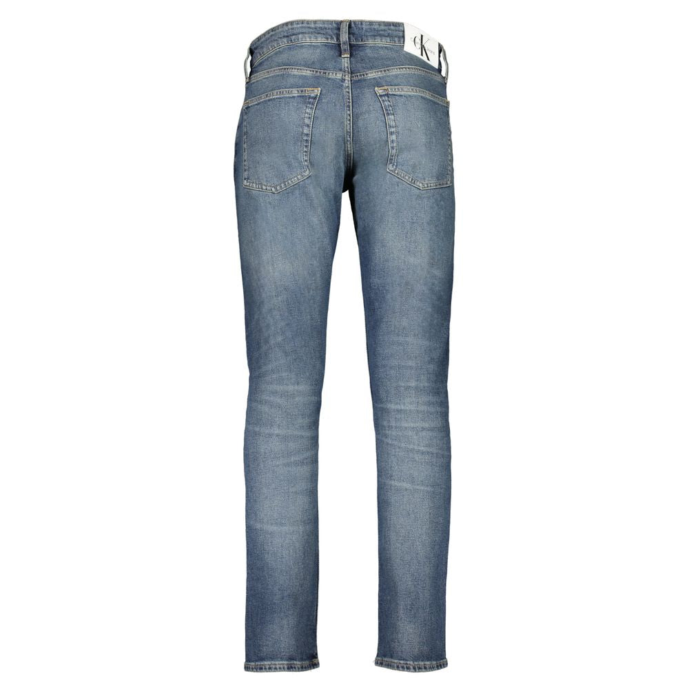 Calvin Klein Blue Cotton Slim Fit Jeans Calvin Klein