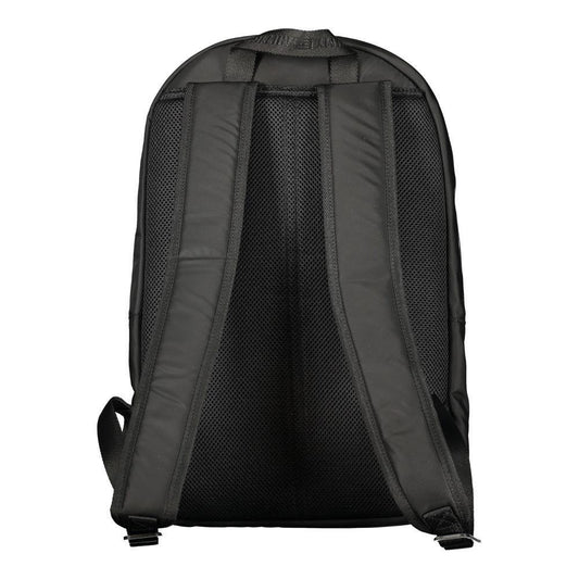 Tommy Hilfiger Black Polyester Men Backpack TO-36357