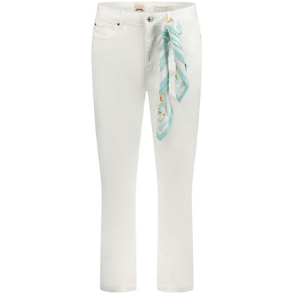 Guess Jeans White Cotton Women Skinny Jean