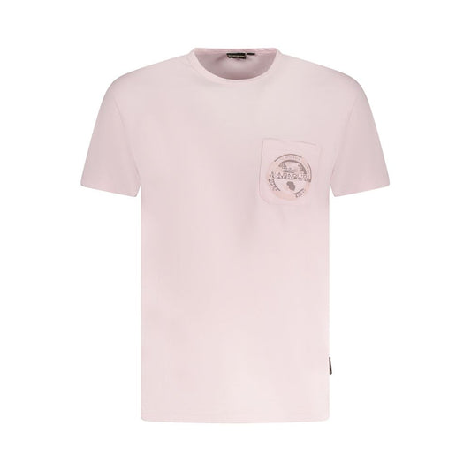 Napapijri Pink Cotton T-Shirt