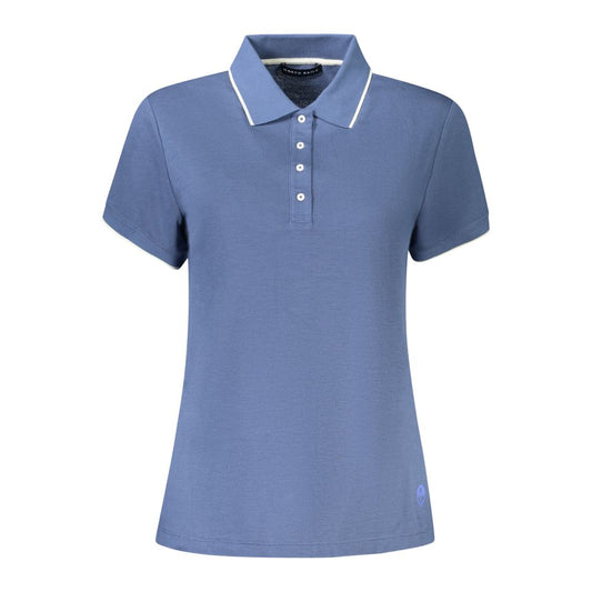 North Sails Blue Cotton Women Polo Shirt NO-35924-XS